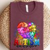 Colorful Autism Puzzle Unisex T-Shirt Cotton Tee
